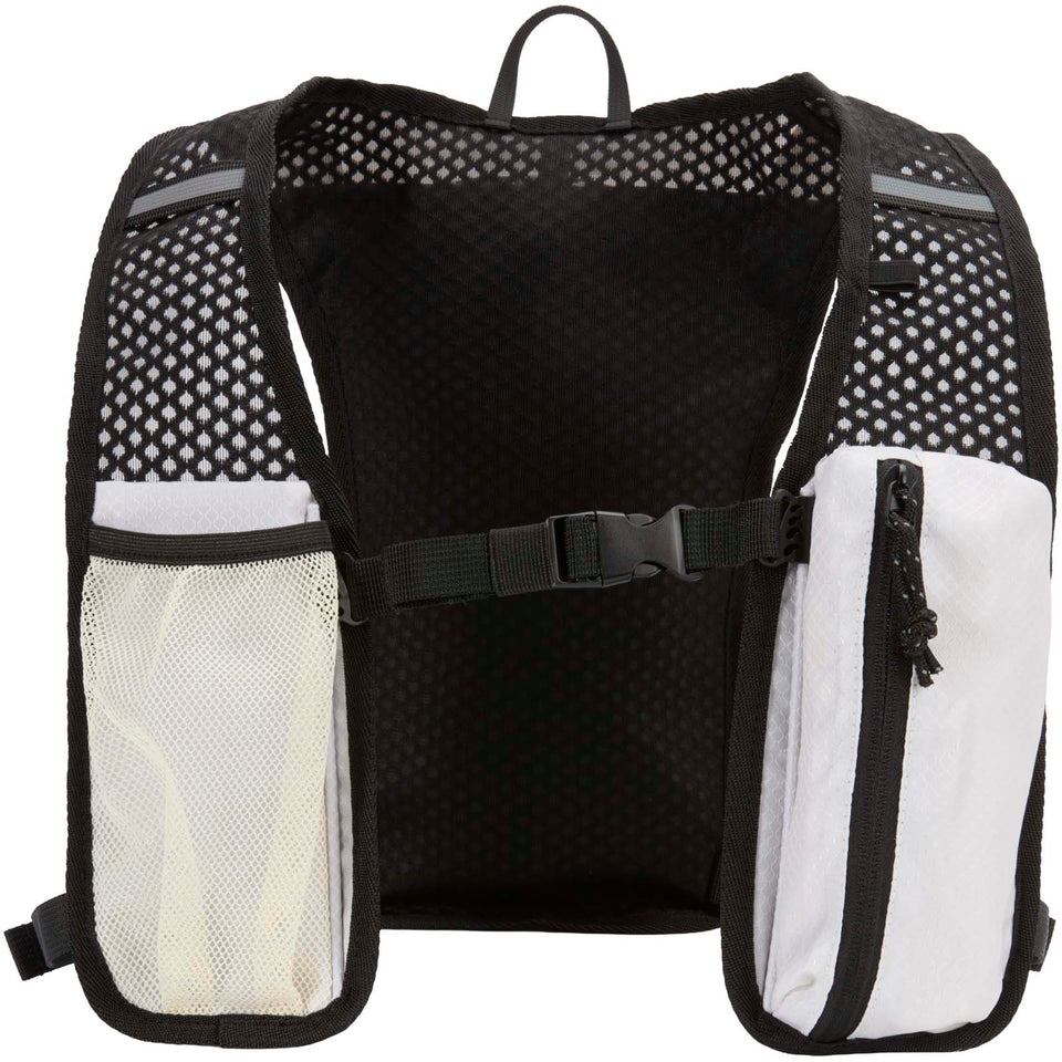 Gilet per la corsa in materiale riciclato certificato GRS con zainetto per l'idratazione da 5 litri Nomad personalizzato con logo - Pubblienne