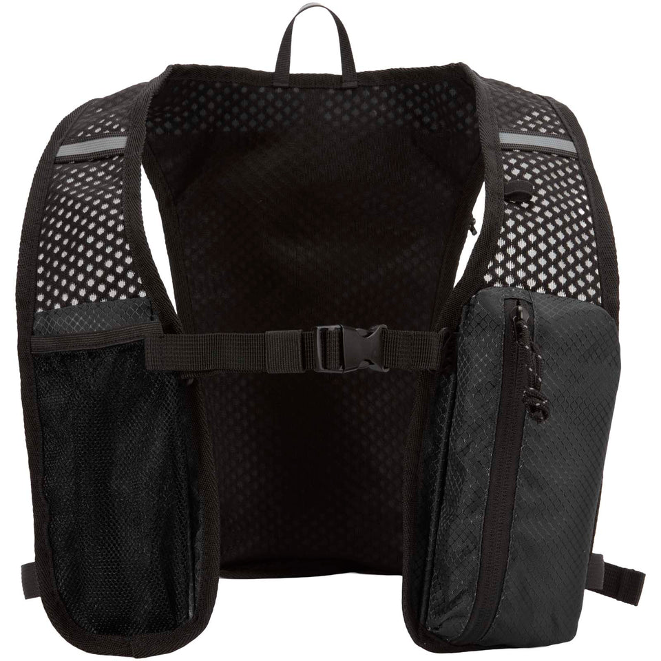 Gilet per la corsa in materiale riciclato certificato GRS con zainetto per l'idratazione da 5 litri Nomad personalizzato con logo - Pubblienne