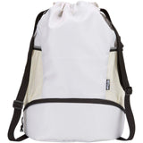 Borsa sportiva con cordoncino in materiale riciclato certificato GRS e scomparto inferiore da 18 litri Nomad personalizzato con logo - Pubblienne