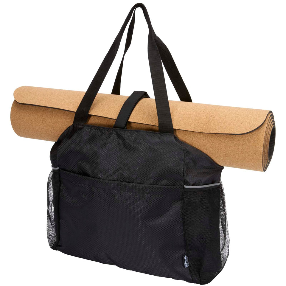 Tote bag per lo yoga in materiale riciclato certificato GRS da 18 litri Nomad personalizzato con logo - Pubblienne