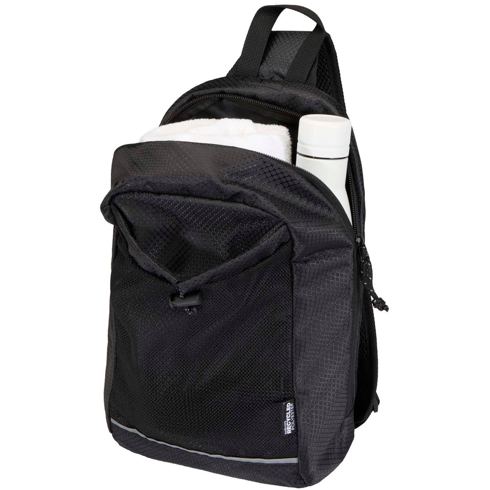 Borsa a tracolla per l'idratazione in materiale riciclato certificato GRS da 6 litri Nomad personalizzato con logo - Pubblienne
