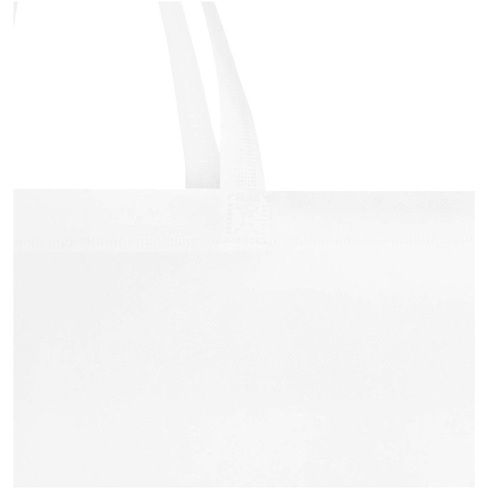 Tote bag a soffietto in tessuto non tessuto riciclato certificato GRS da 12 litri EcoSeal personalizzato con logo - Pubblienne
