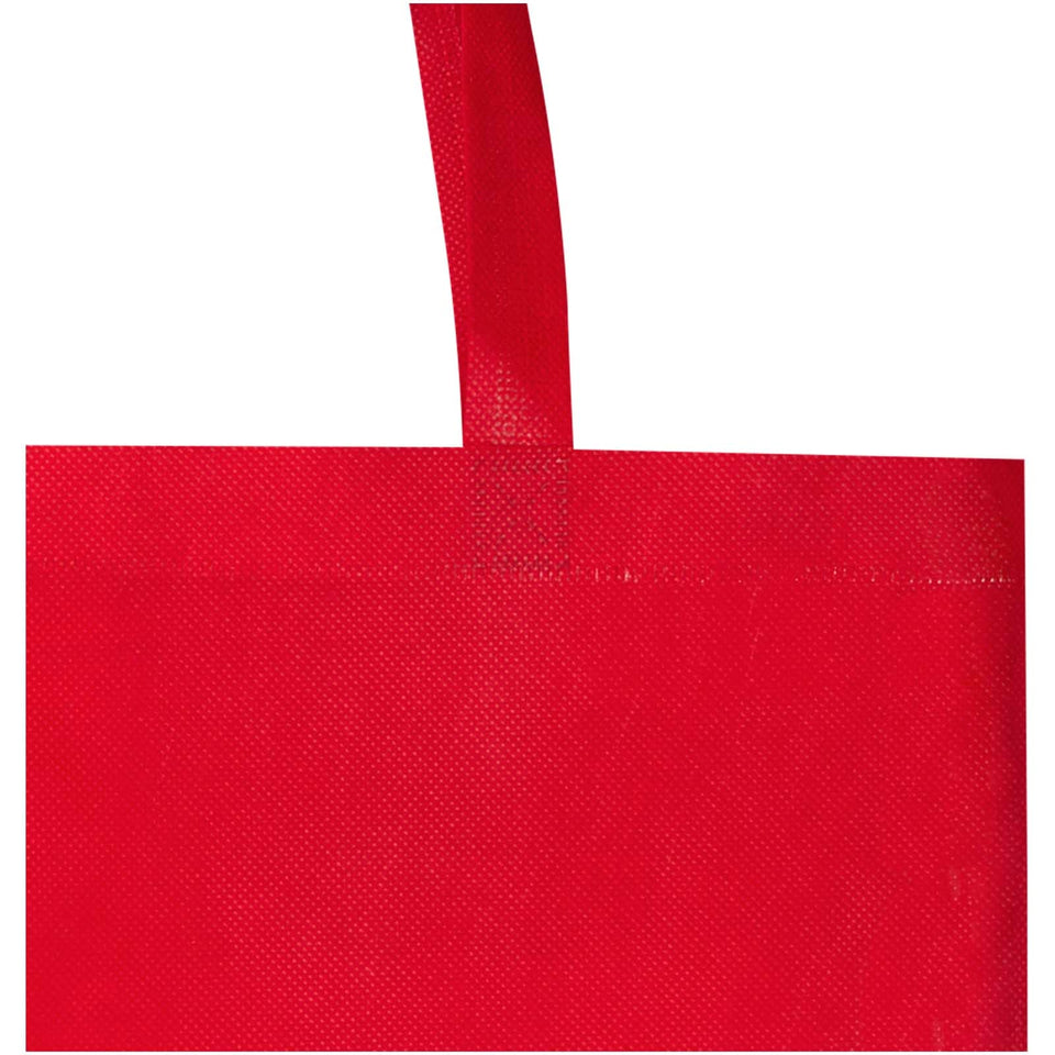 Tote bag a soffietto in tessuto non tessuto riciclato certificato GRS da 12 litri EcoSeal personalizzato con logo - Pubblienne