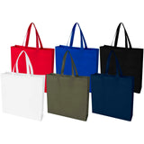 Tote bag a soffietto in tessuto non tessuto riciclato certificato GRS da 12 litri EcoSeal personalizzato con logo - Pubblienne