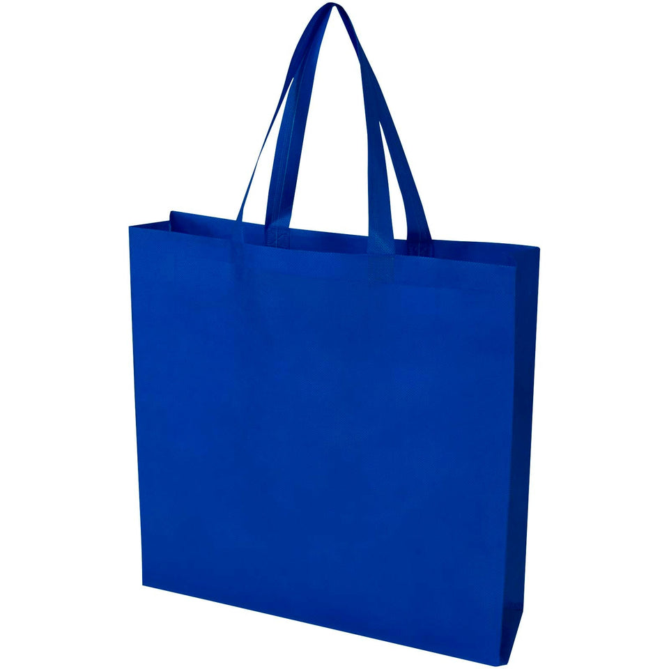 Tote bag a soffietto in tessuto non tessuto riciclato certificato GRS da 12 litri EcoSeal personalizzato con logo - Pubblienne