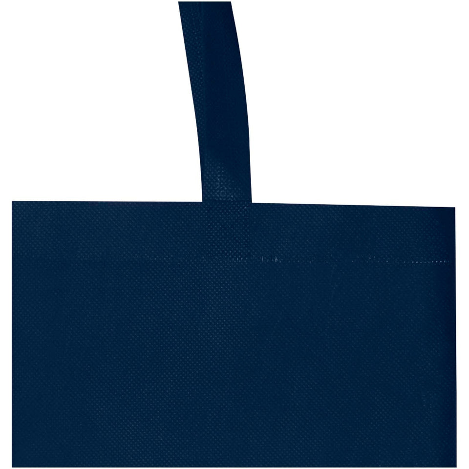 Tote bag a soffietto in tessuto non tessuto riciclato certificato GRS da 12 litri EcoSeal personalizzato con logo - Pubblienne