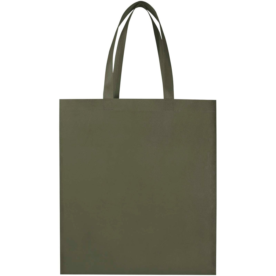 Tote bag a soffietto in tessuto non tessuto riciclato certificato GRS da 12 litri EcoSeal personalizzato con logo - Pubblienne