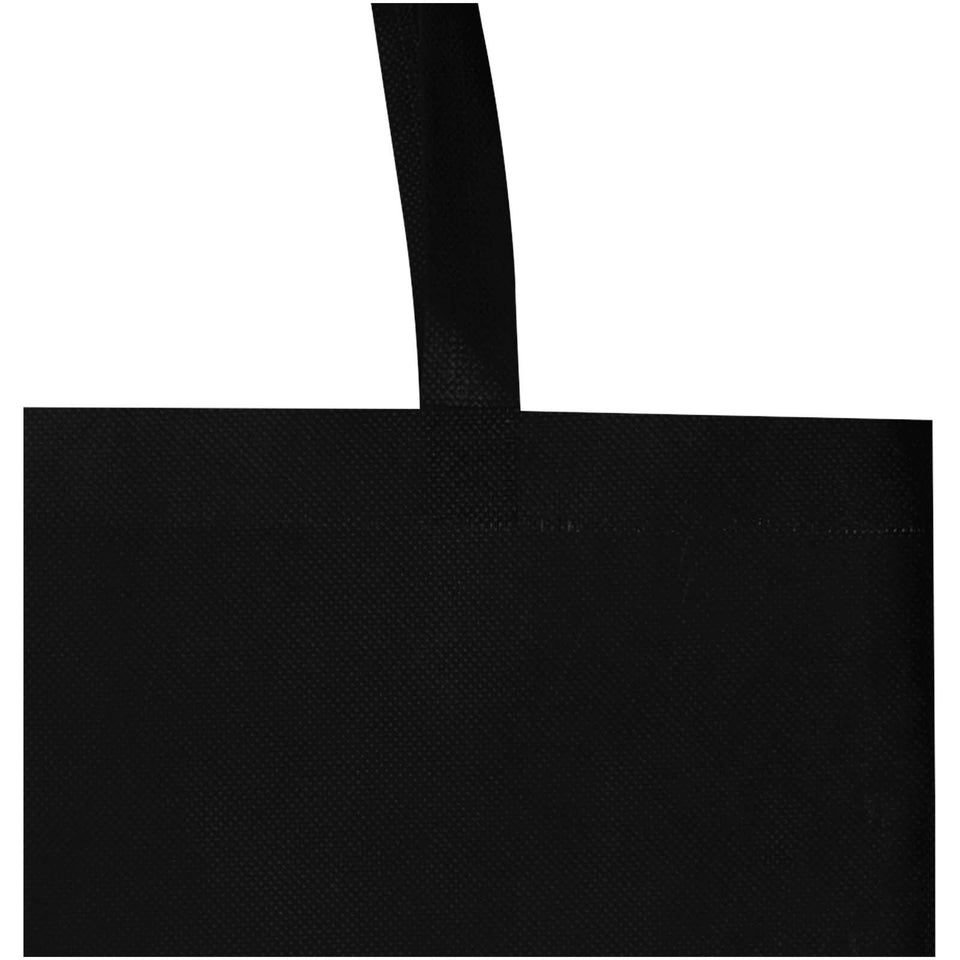 Tote bag a soffietto in tessuto non tessuto riciclato certificato GRS da 12 litri EcoSeal personalizzato con logo - Pubblienne