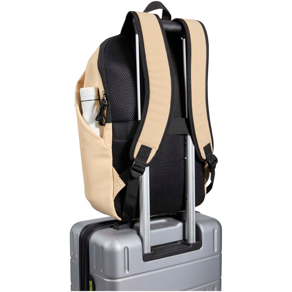 Zaino antifurto per portatile da 15" in materiale riciclato certificato GRS Resi Plus - 18L personalizzato con logo - Pubblienne