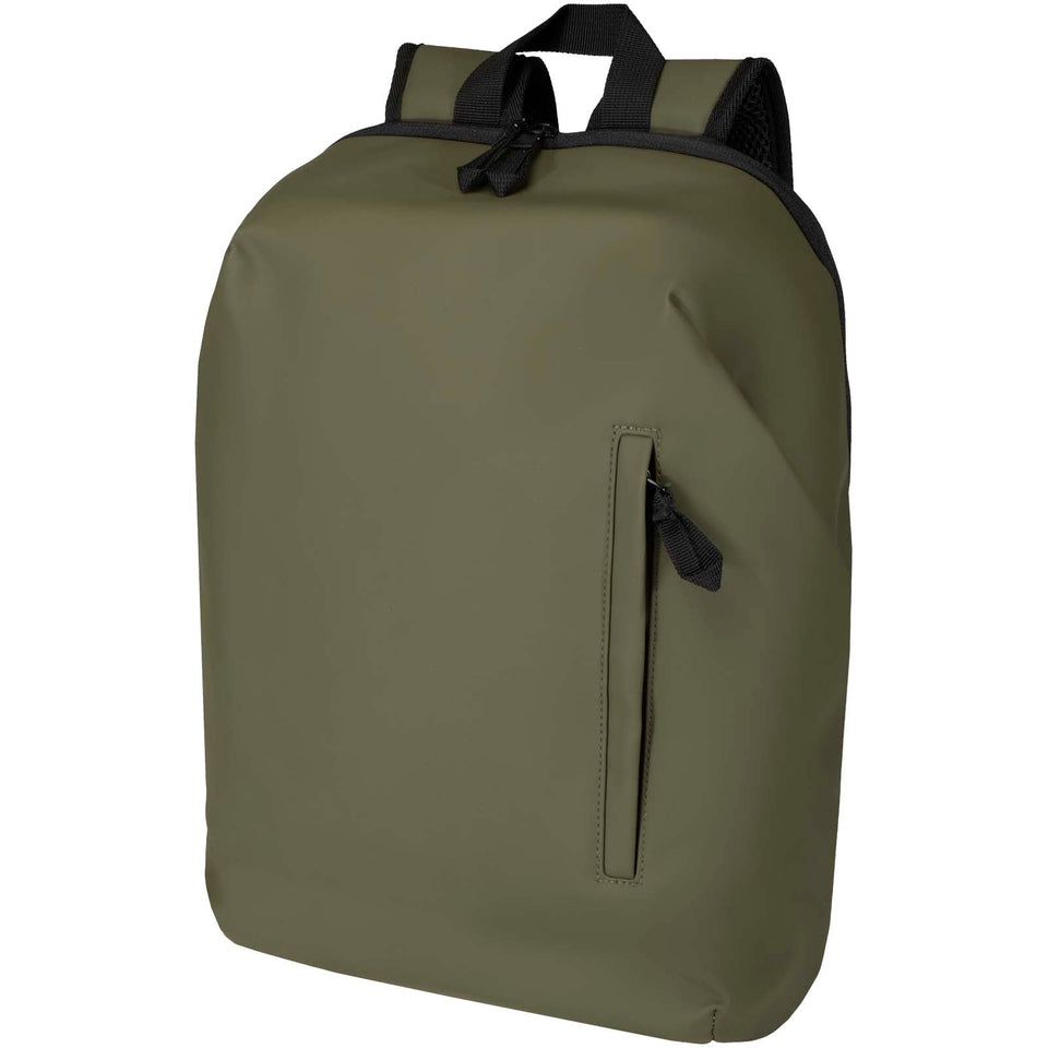 Zaino antifurto per portatile da 15" in materiale riciclato certificato GRS Resi Plus - 18L personalizzato con logo - Pubblienne