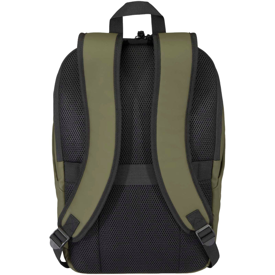 Zaino antifurto per portatile da 15" in materiale riciclato certificato GRS Resi Plus - 18L personalizzato con logo - Pubblienne
