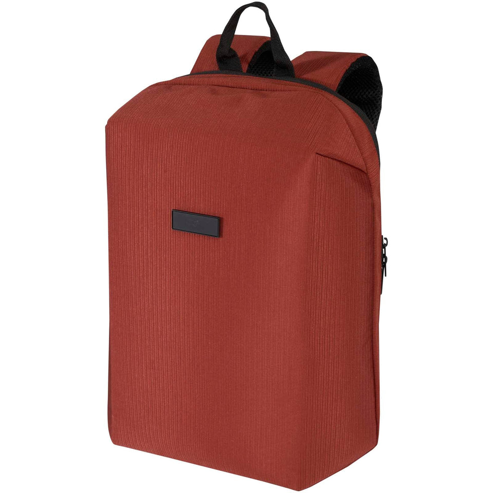 Zaino antifurto per portatile da 15" in materiale riciclato certificato GRS Luma - 10L personalizzato con logo - Pubblienne