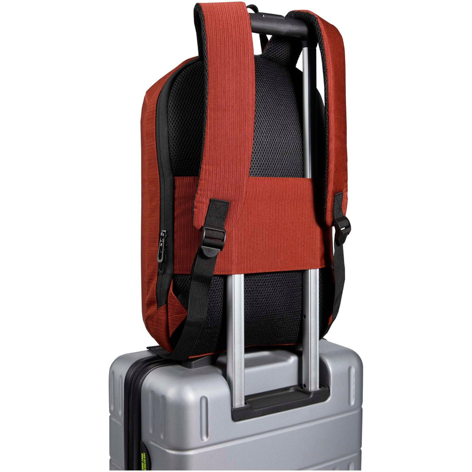 Zaino antifurto per portatile da 15" in materiale riciclato certificato GRS Luma - 10L personalizzato con logo - Pubblienne