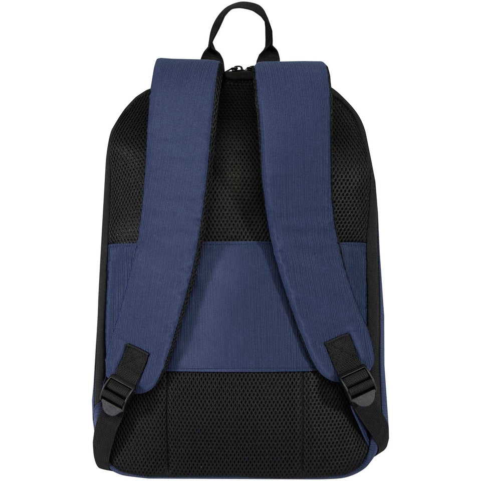 Zaino antifurto per portatile da 15" in materiale riciclato certificato GRS Luma - 10L personalizzato con logo - Pubblienne