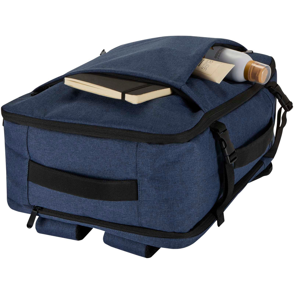 Zaino per portatile da 17" con ruote in materiale riciclato certificato GRS Libra - 15L personalizzato con logo - Pubblienne