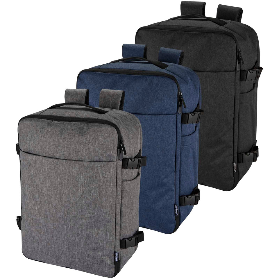 Zaino per portatile da 17" con ruote in materiale riciclato certificato GRS Libra - 15L personalizzato con logo - Pubblienne