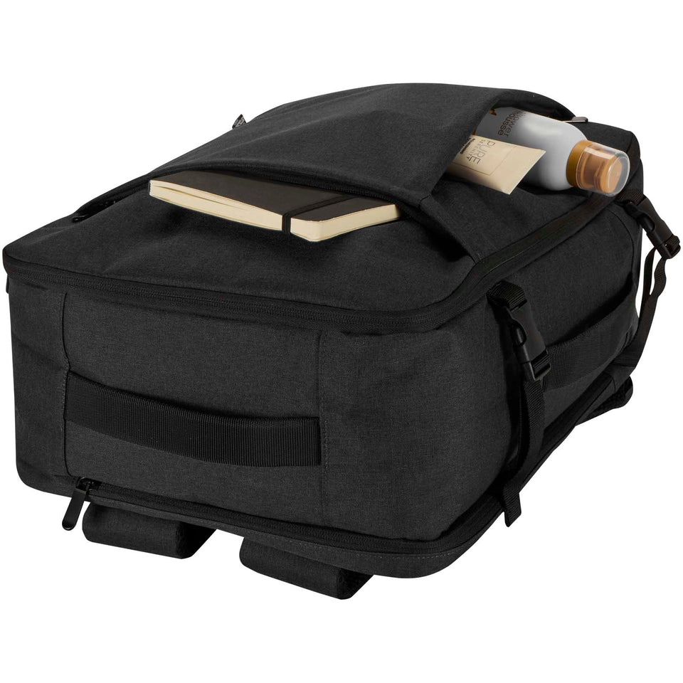Zaino per portatile da 17" con ruote in materiale riciclato certificato GRS Libra - 15L personalizzato con logo - Pubblienne