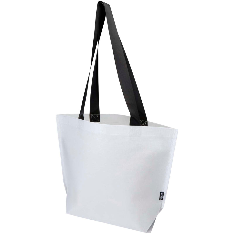 Tote bag in tessuto doppio laminato riciclato certificato GRS Duo - 18L personalizzato con logo - Pubblienne