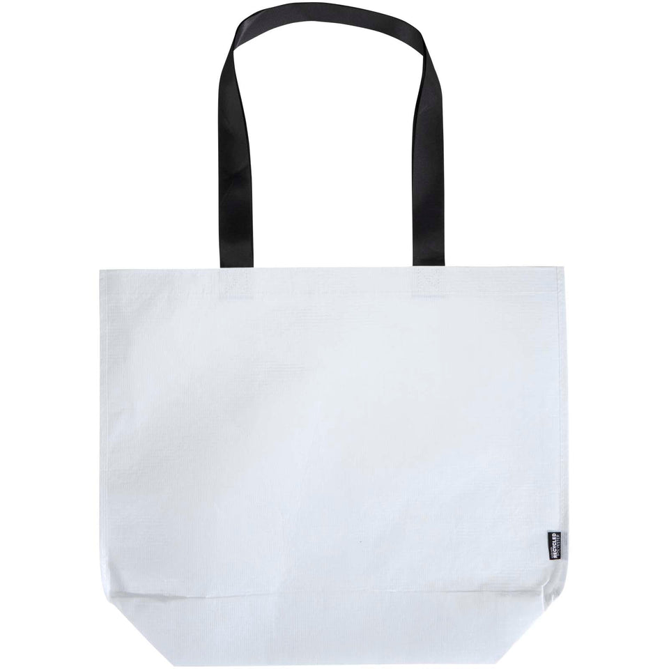 Tote bag oversize in tessuto doppio laminato riciclato certificato GRS Duo - 30L personalizzato con logo - Pubblienne