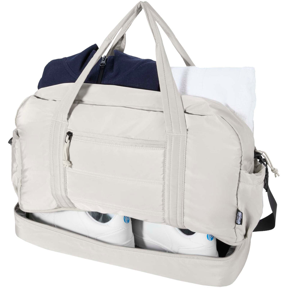 Borsone con fondo isolato in materiale riciclato certificato GRS Puffer - 30L personalizzato con logo - Pubblienne