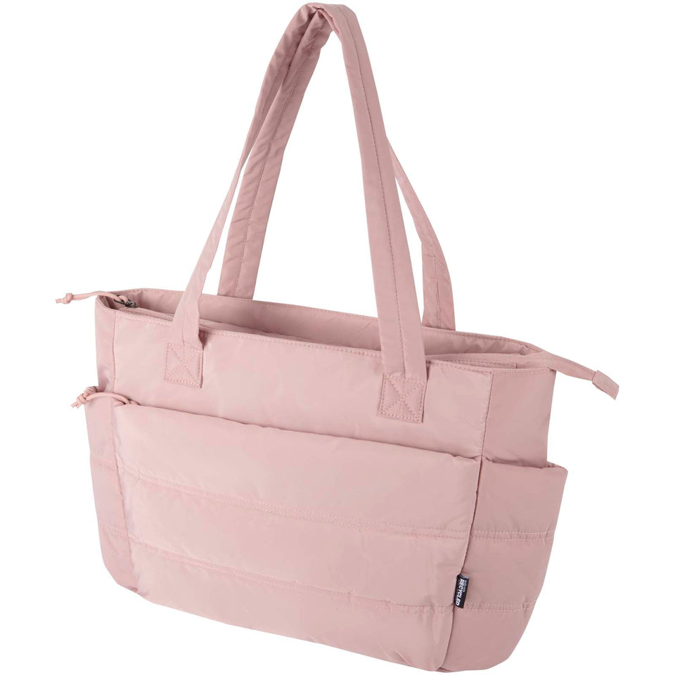 Tote bag per portatile da 15,6" in materiale riciclato certificato GRS Puffer - 18L personalizzato con logo - Pubblienne