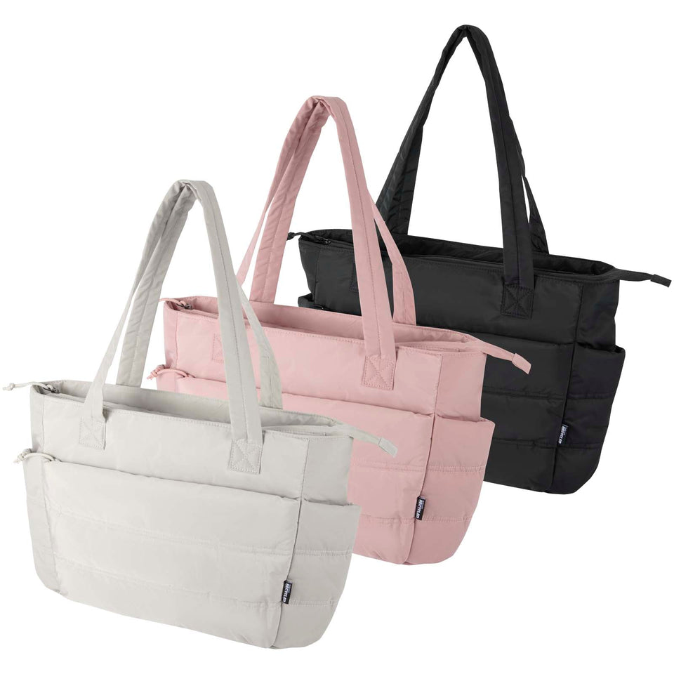 Tote bag per portatile da 15,6" in materiale riciclato certificato GRS Puffer - 18L personalizzato con logo - Pubblienne