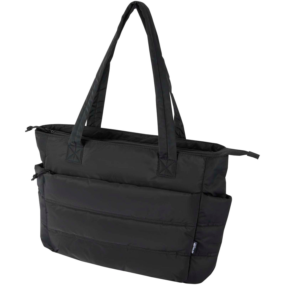 Tote bag per portatile da 15,6" in materiale riciclato certificato GRS Puffer - 18L personalizzato con logo - Pubblienne