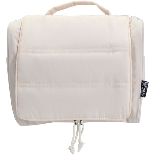Beauty case da appendere in materiale riciclato certificato GRS Puffer - 8L personalizzato con logo - Pubblienne