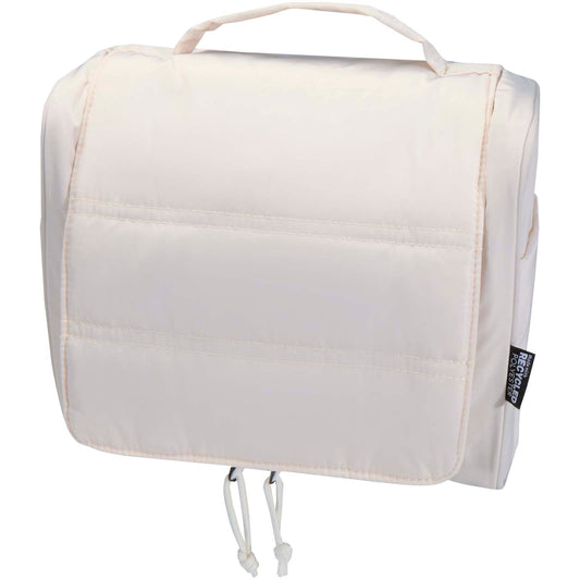 Beauty case da appendere in materiale riciclato certificato GRS Puffer - 8L personalizzato con logo - Pubblienne