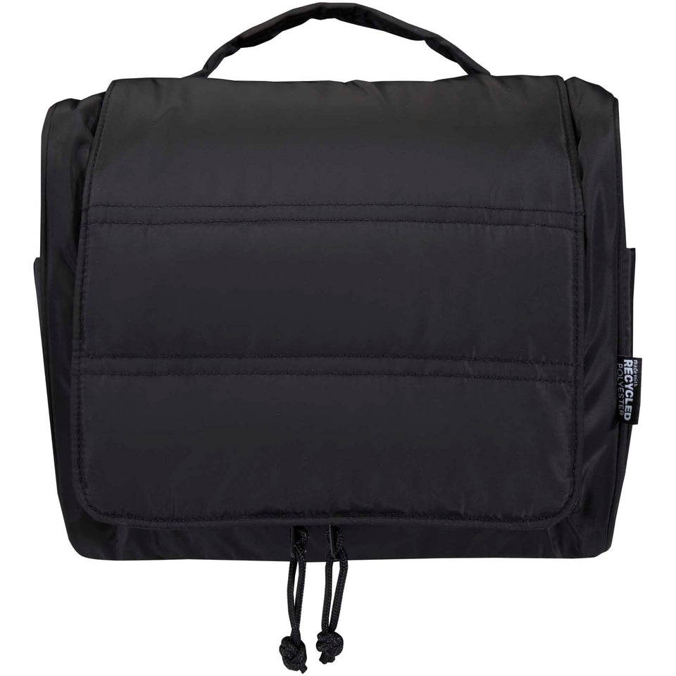 Beauty case da appendere in materiale riciclato certificato GRS Puffer - 8L personalizzato con logo - Pubblienne