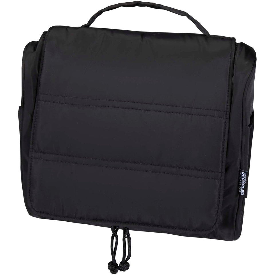 Beauty case da appendere in materiale riciclato certificato GRS Puffer - 8L personalizzato con logo - Pubblienne