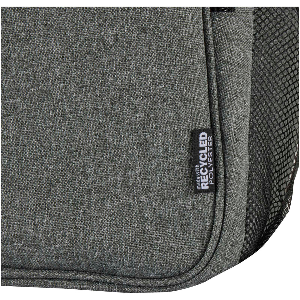 Zaino termico per picnic in materiale riciclato certificato GRS con set di posate Tundra - 20L personalizzato con logo - Pubblienne