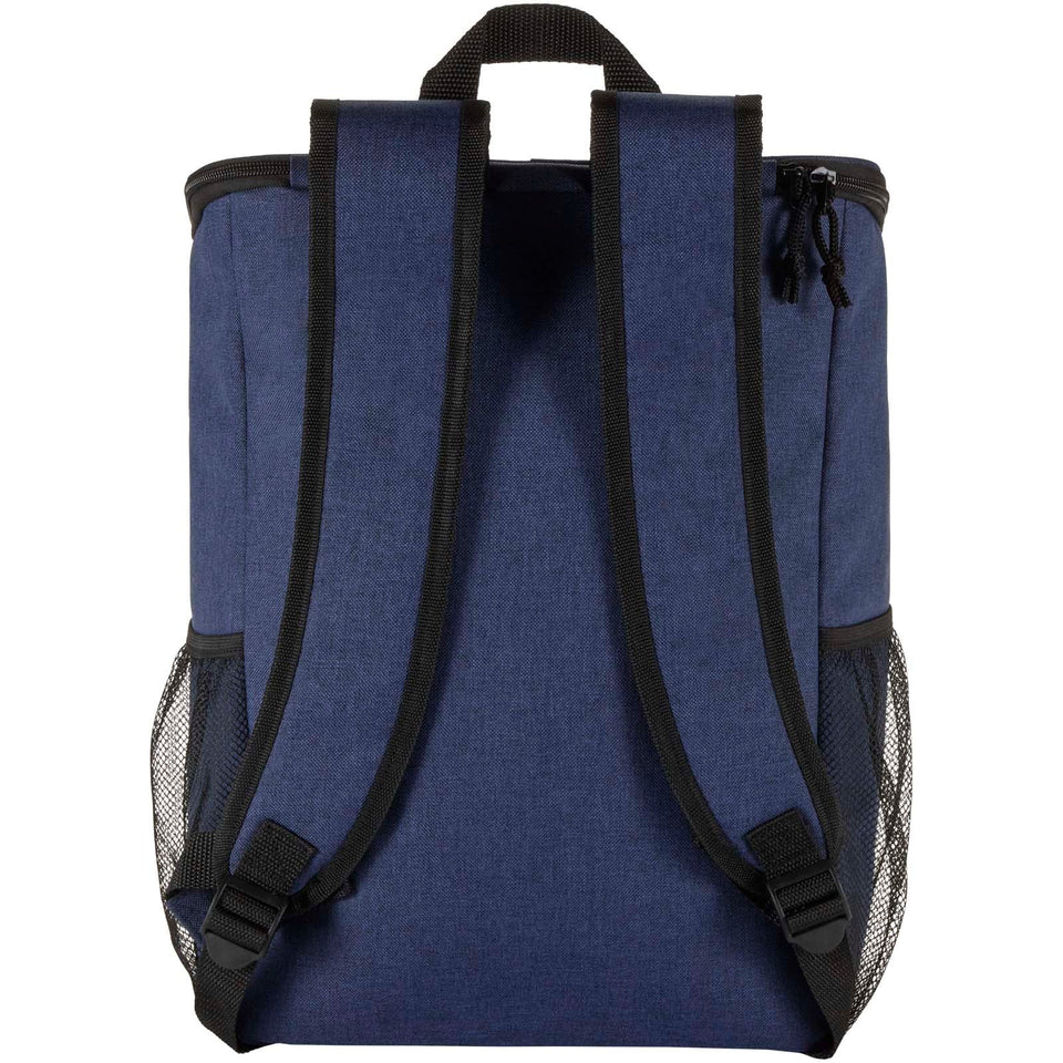 Zaino termico per picnic in materiale riciclato certificato GRS con set di posate Tundra - 20L personalizzato con logo - Pubblienne