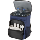 Zaino termico per picnic in materiale riciclato certificato GRS con set di posate Tundra - 20L personalizzato con logo - Pubblienne