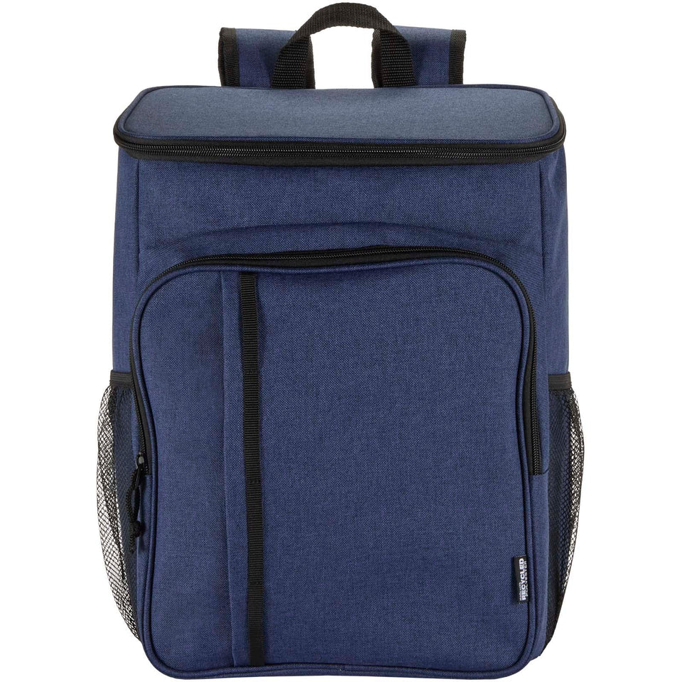 Zaino termico per picnic in materiale riciclato certificato GRS con set di posate Tundra - 20L personalizzato con logo - Pubblienne