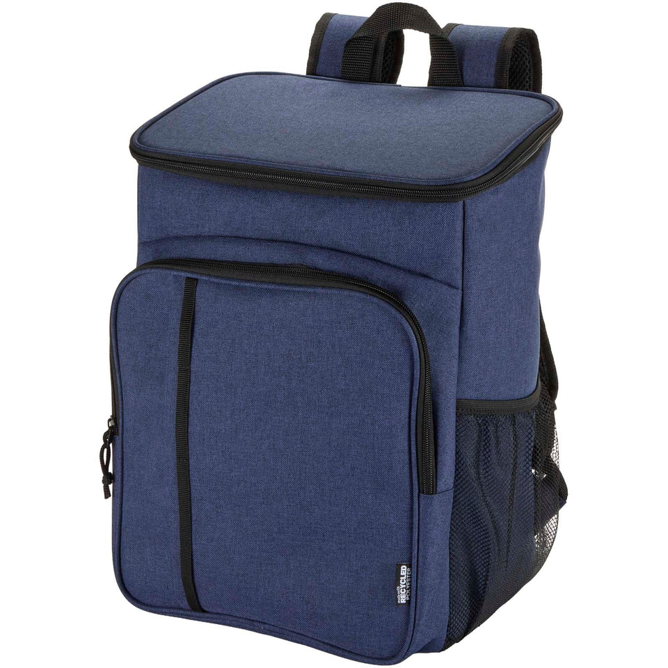 Zaino termico per picnic in materiale riciclato certificato GRS con set di posate Tundra - 20L personalizzato con logo - Pubblienne