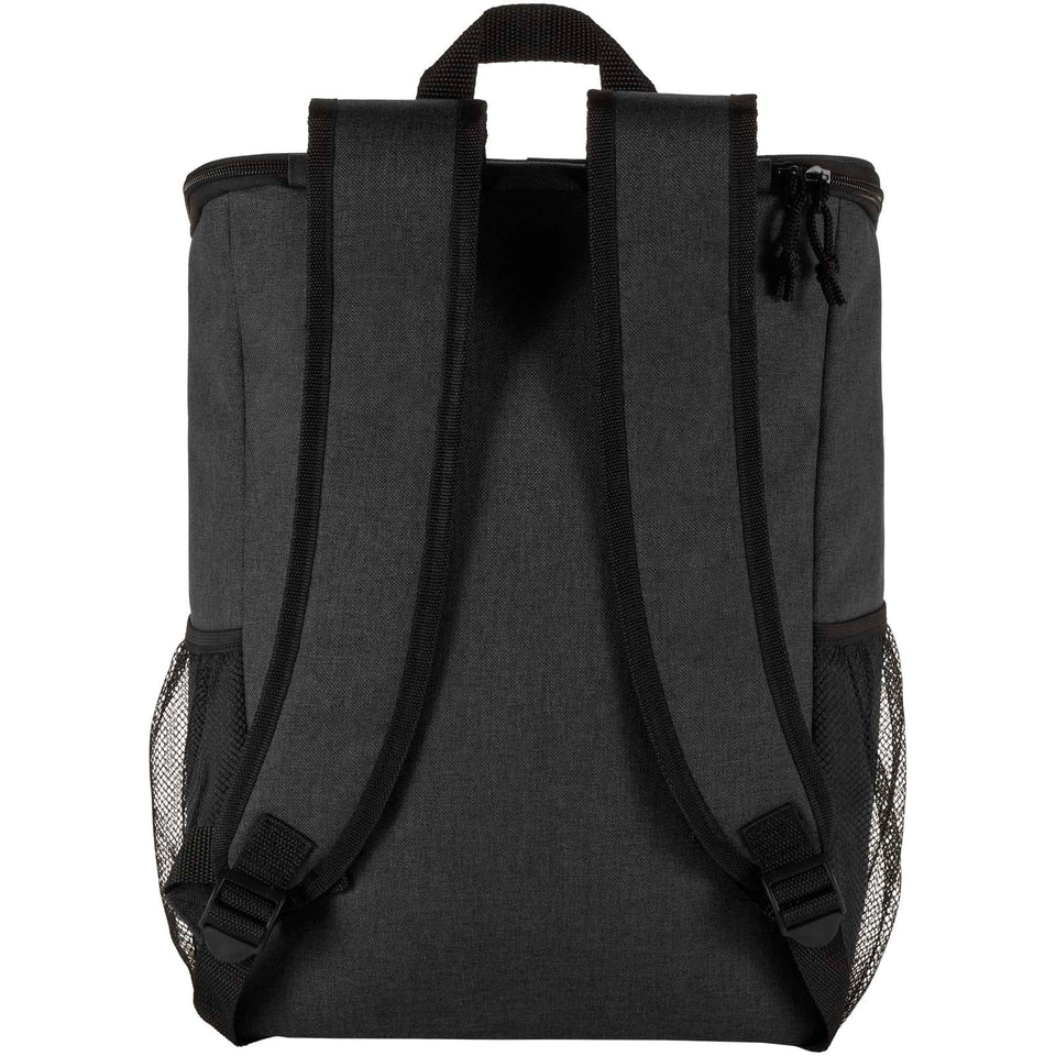 Zaino termico per picnic in materiale riciclato certificato GRS con set di posate Tundra - 20L personalizzato con logo - Pubblienne
