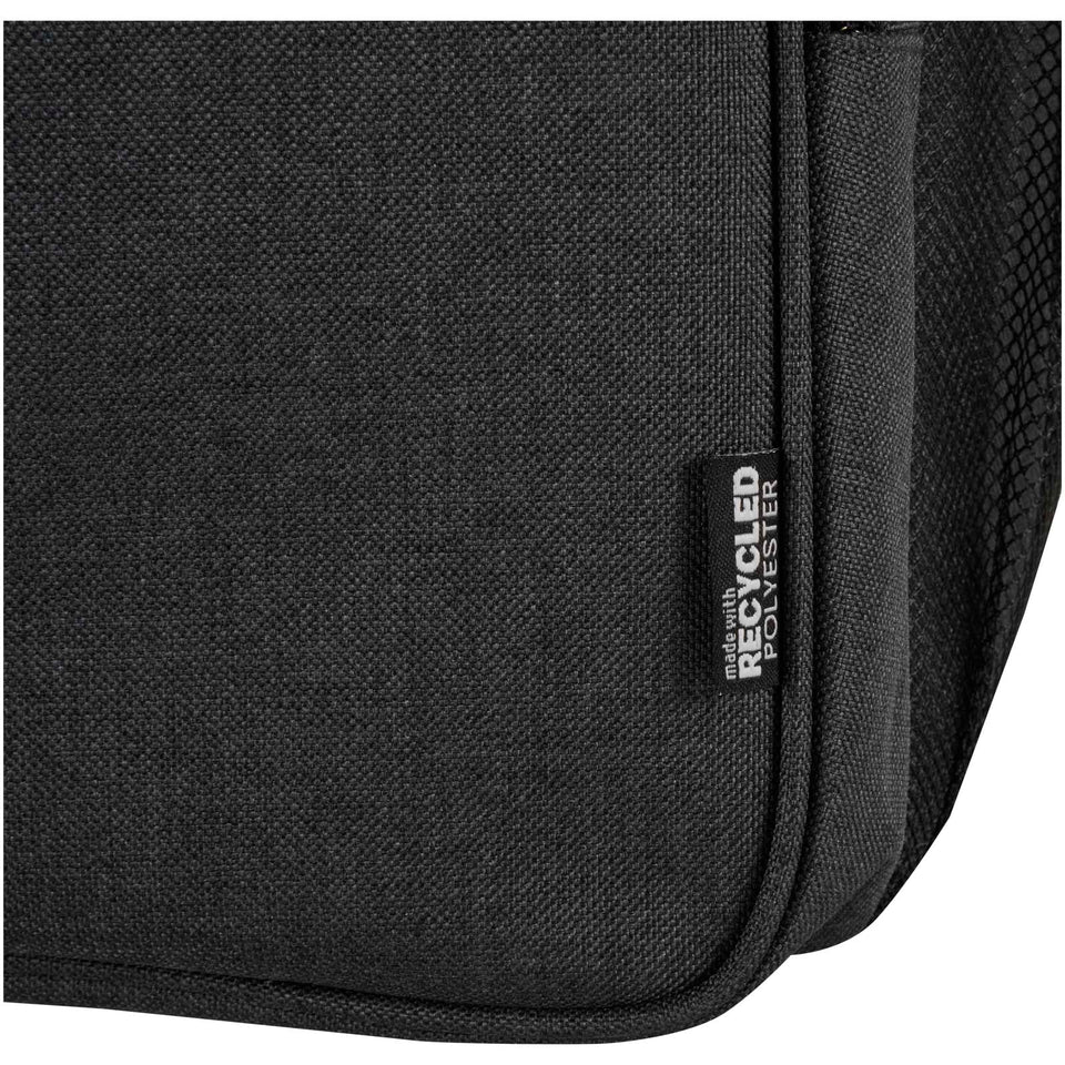 Zaino termico per picnic in materiale riciclato certificato GRS con set di posate Tundra - 20L personalizzato con logo - Pubblienne
