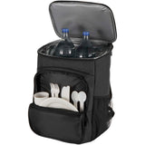 Zaino termico per picnic in materiale riciclato certificato GRS con set di posate Tundra - 20L personalizzato con logo - Pubblienne