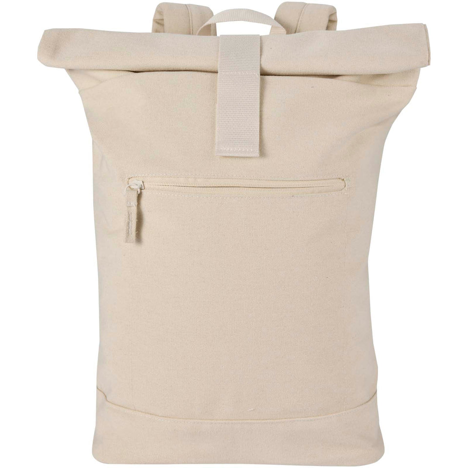 Zaino rolltop per portatile da 14" in materiale riciclato Recanvas - 16L personalizzato con logo - Pubblienne