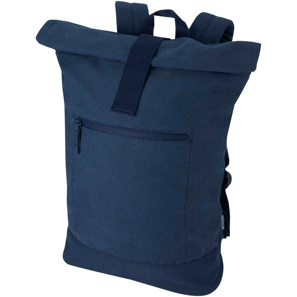 Zaino rolltop per portatile da 14" in materiale riciclato Recanvas - 16L personalizzato con logo - Pubblienne
