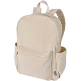 Zaino da città per portatile da 15,6" in materiale riciclato certificato GRS Recanvas - 16L personalizzato con logo - Pubblienne