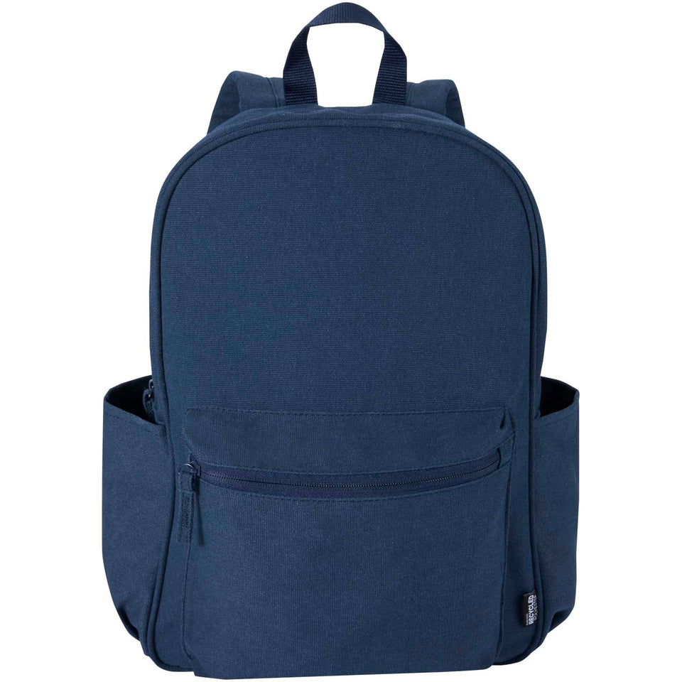 Zaino da città per portatile da 15,6" in materiale riciclato certificato GRS Recanvas - 16L personalizzato con logo - Pubblienne