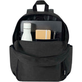 Zaino da città per portatile da 15,6" in materiale riciclato certificato GRS Recanvas - 16L personalizzato con logo - Pubblienne