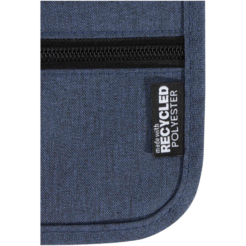 Custodia da viaggio smart in tessuto riciclato certificato GRS Ross personalizzato con logo - Pubblienne