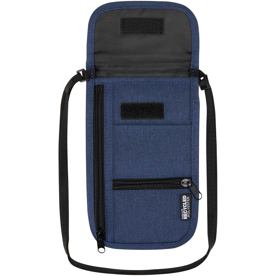 Custodia da viaggio smart in tessuto riciclato certificato GRS Ross personalizzato con logo - Pubblienne