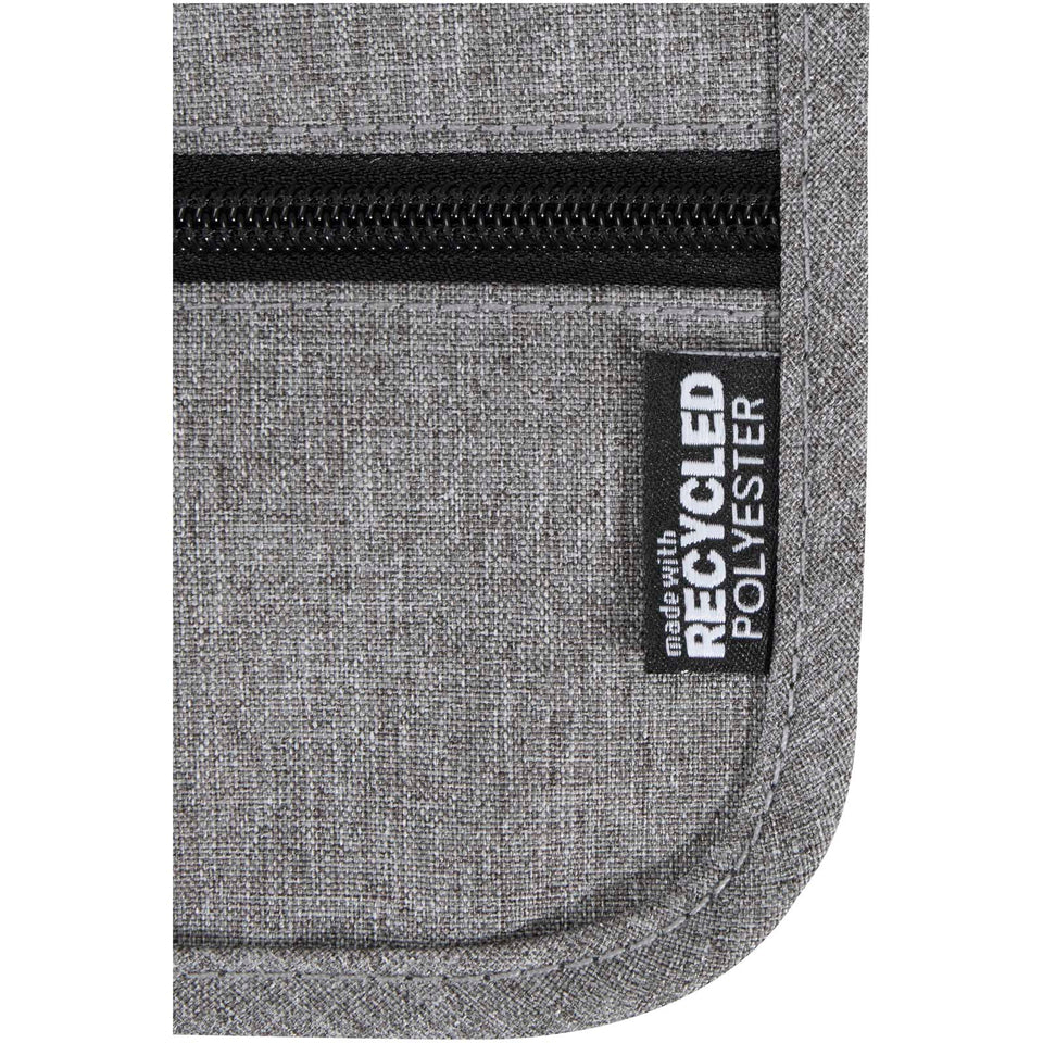 Custodia da viaggio smart in tessuto riciclato certificato GRS Ross personalizzato con logo - Pubblienne