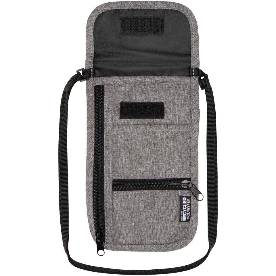 Custodia da viaggio smart in tessuto riciclato certificato GRS Ross personalizzato con logo - Pubblienne