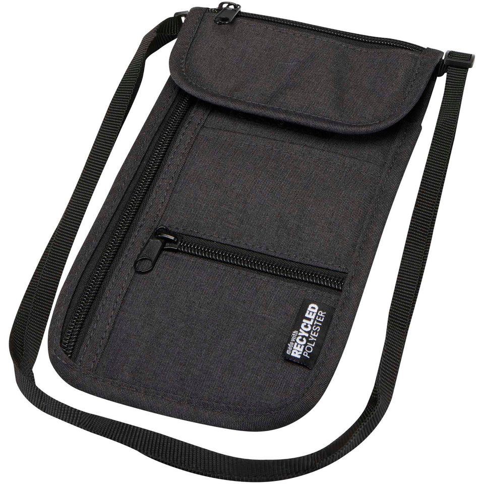 Custodia da viaggio smart in tessuto riciclato certificato GRS Ross personalizzato con logo - Pubblienne