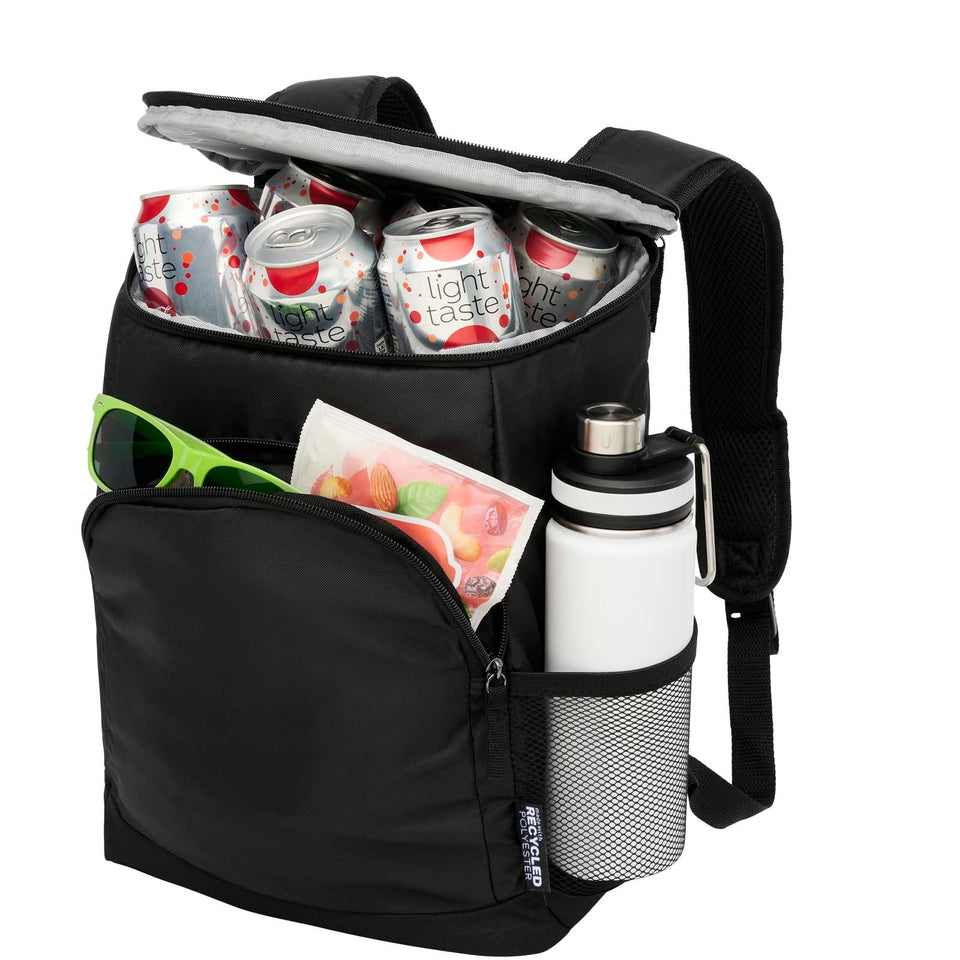 Zaino frigo Chillpack per 18 lattine riciclato certificato GRS - 16L personalizzato con logo - Pubblienne